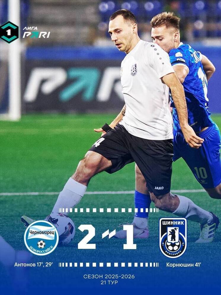 «Шинник» проиграл команде Вадима Евсеева