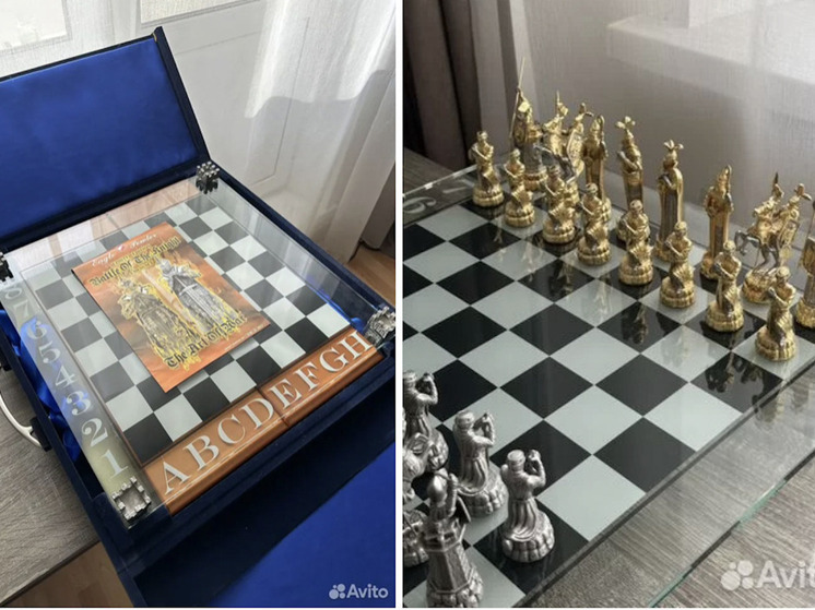 В Красноярске продают эксклюзивные шахматы из олова с золотым покрытием за 60 тысяч
