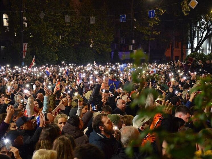    Грузинская оппозиция отметила годовщину решения грузинских властей о приостановке переговоров с ЕС массовой акцией протеста в Тбилиси