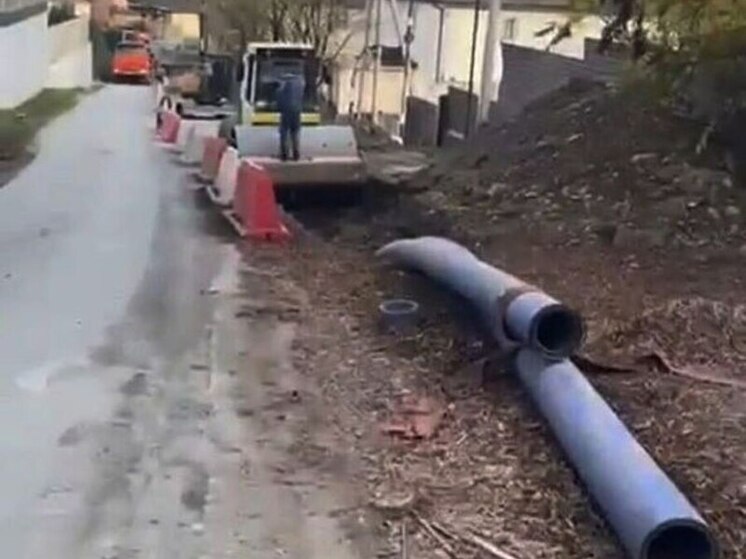 В Сочи продолжается строительство магистральных сетей водоснабжения и водоотведения в микрорайоне Кудепста