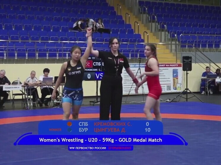Спортсменка из Бурятии завоевала золото на всероссийских соревнованиях по борьбе