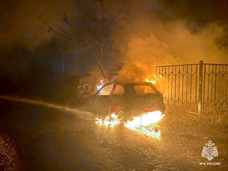 В Твери вспыхнул автомобиль