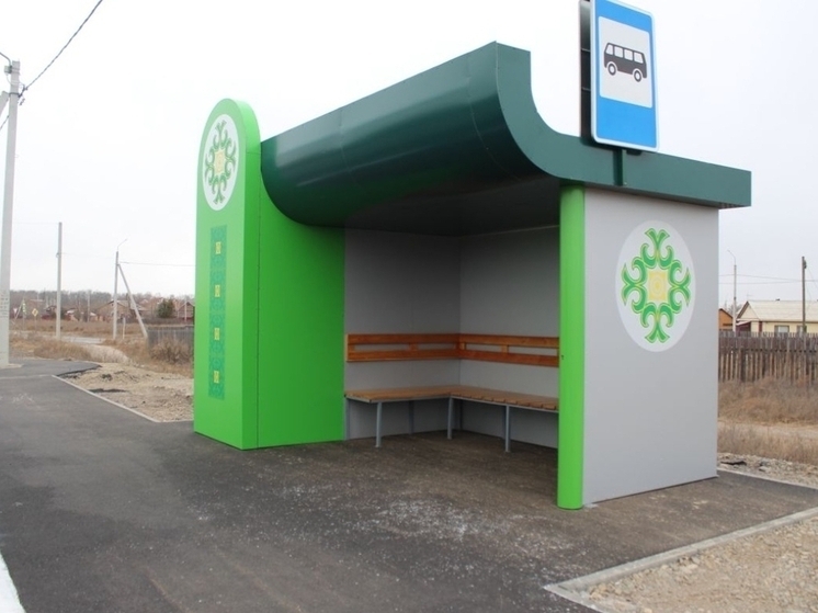 В Хакасии появились новые остановочные павильоны в национальном стиле