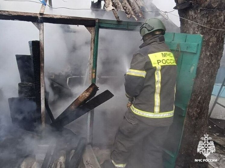 Сарай в Шебекино загорелся из-за газового оборудования