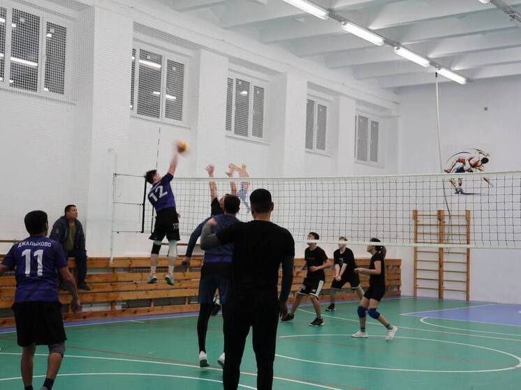 В Калмыкии прошел волейбольный турнир, посвященный юбилею Лаганского района
