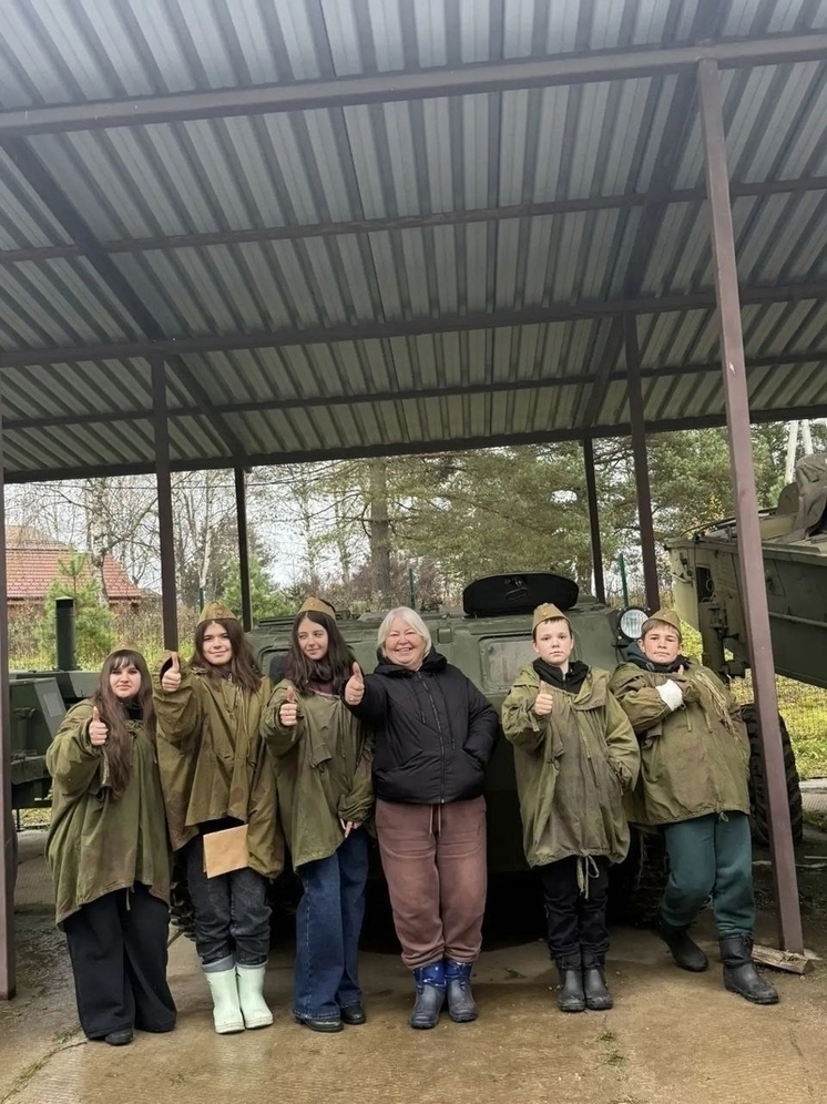 Ливенские школьники перенеслась в атмосферу военного времени