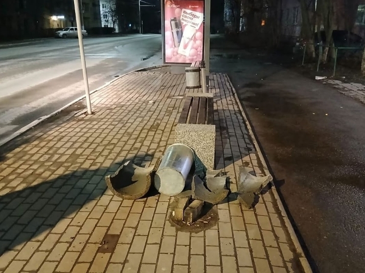 Во Владимире ночью вандалы разбили уже пятую по счету урну