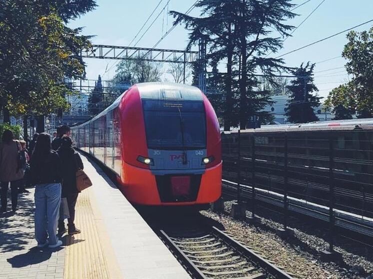 До 18 декабря изменится расписание пригородных поездов между Сочи и Туапсе по техническим причинам