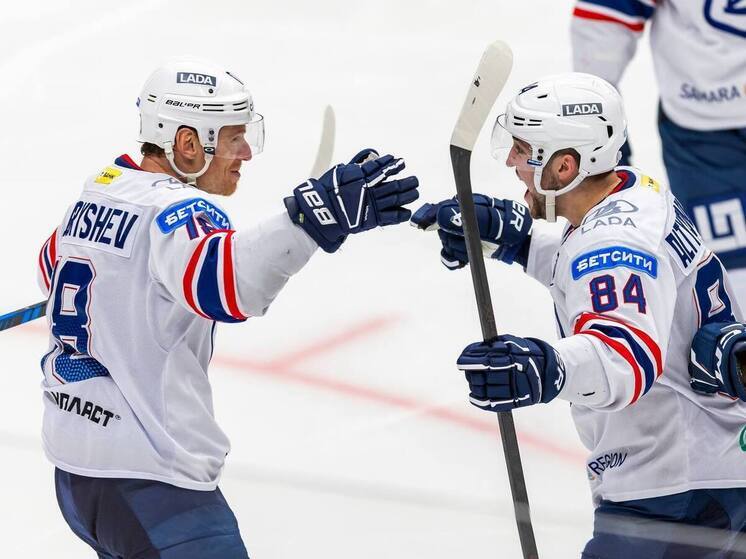 ХК «Лада» из Тольятти заработал 2 очка в четырехматчевой гостевой серии КХЛ