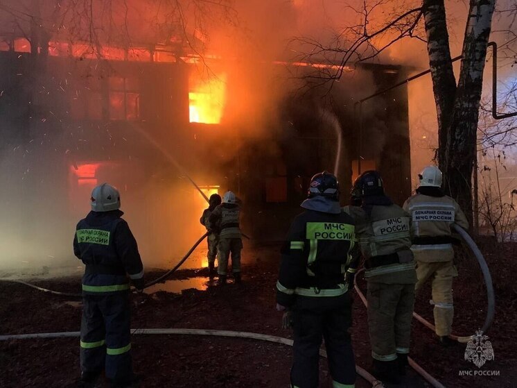 В Йошкар-Оле пожарные шесть часов тушили нежилой барак