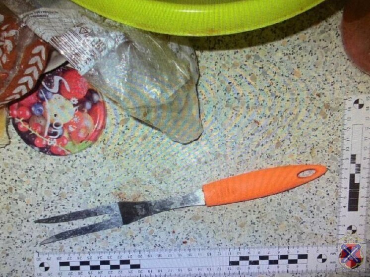 Жительница Волгоградской области ударила мужа в грудь вилкой для мяса