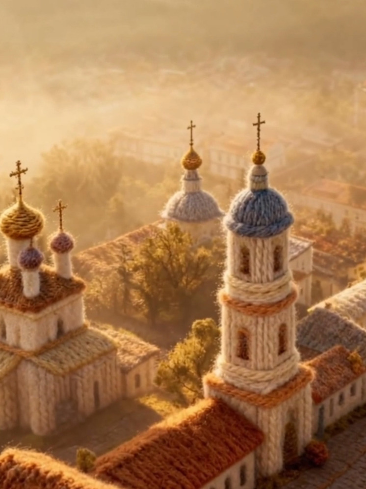 «Вязаную» Оптину пустынь создала мастер Верде