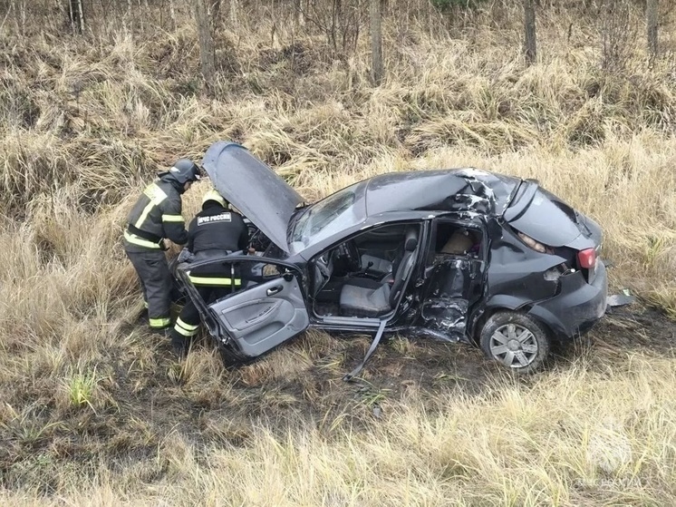 В аварии под Калугой серьёзно пострадала автоледи