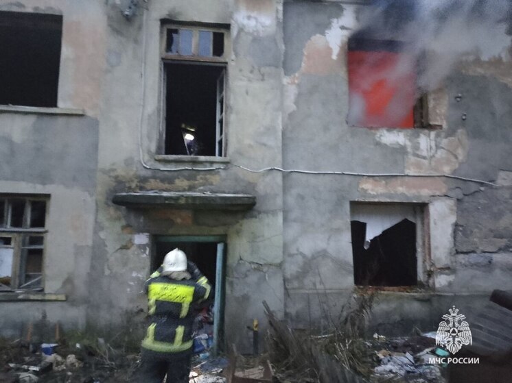 Пожар в заброшенном здании в Донском ликвидировали без пострадавших