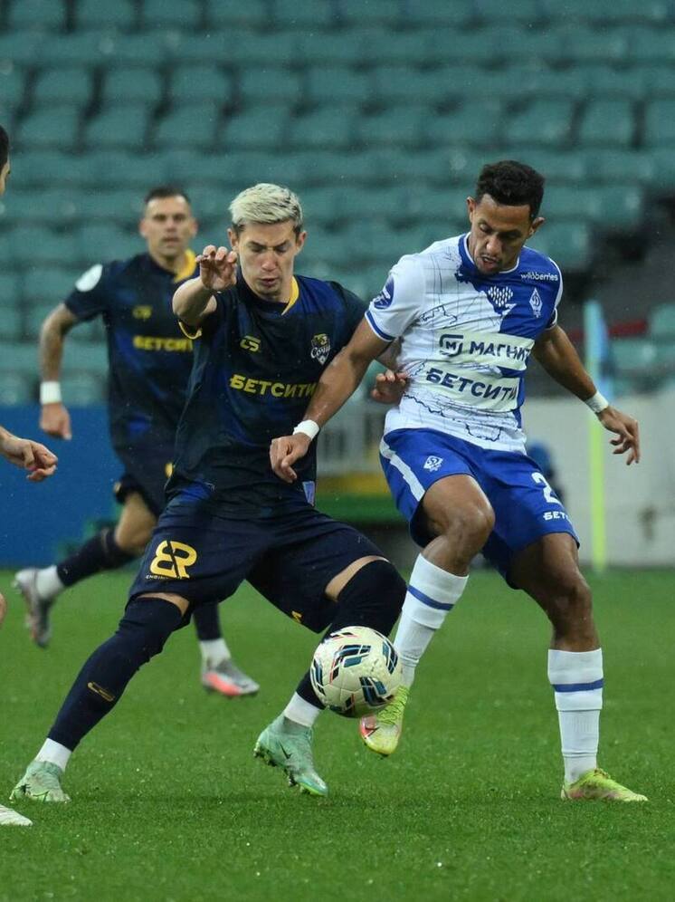 ФК «Сочи» сыграл вничью с махачкалинским «Динамо» в матче 17-го тура РПЛ