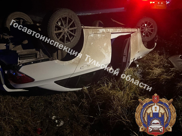 Два человека пострадали в ДТП с «перевёртышем» Chevrolet под Тулой