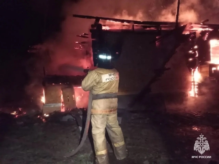 Ночью в Тверской области горел дом: есть погибший