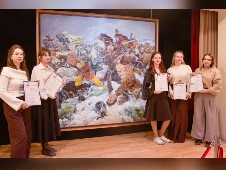 В Пензе показали обновлённое полотно «Ледовое побоище» после студенческой реставрации