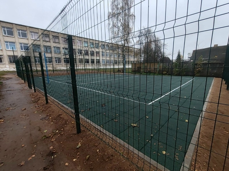 В Сольцах открыли новую спортивную площадку
