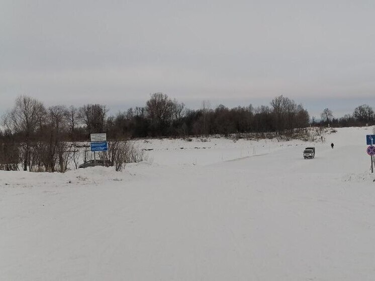 Третья ледовая переправа начала работу в Томской области