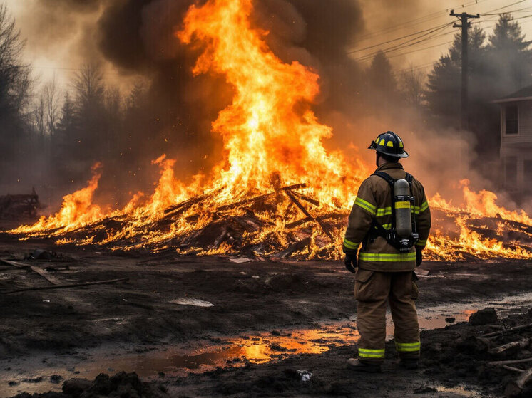 В Сургуте при пожаре в частном доме погиб мужчина