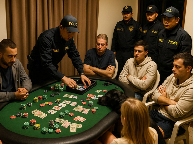 Шестерых россиян задержали в Таиланде за игру в покер, им грозит тюрьма