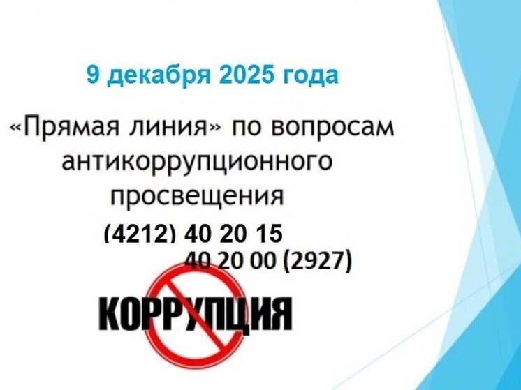 Прямой разговор: как жители Хабаровского края смогут задать вопросы о коррупции