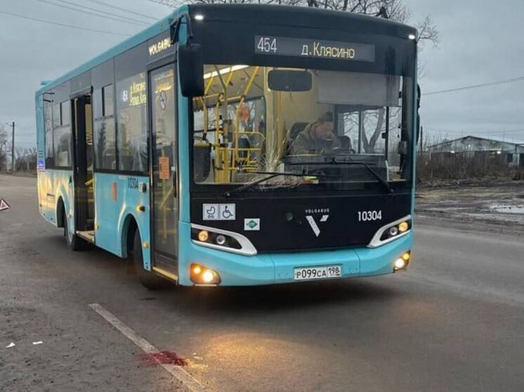 В Ломоносовском районе автобус наехал на перебегавшего дорогу пешехода