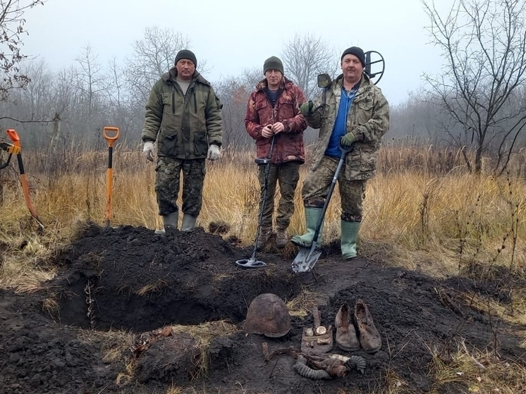 В Прохоровском округе нашли захоронение бойца Великой Отечественной войны
