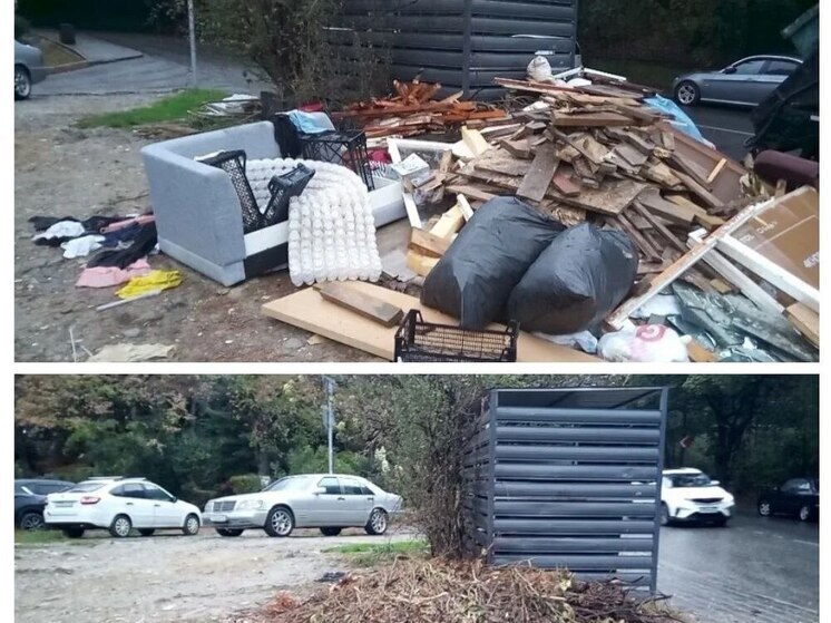 В Сочи продолжается борьба с мусором: за 2 дня вывезли более 1 500 тонн