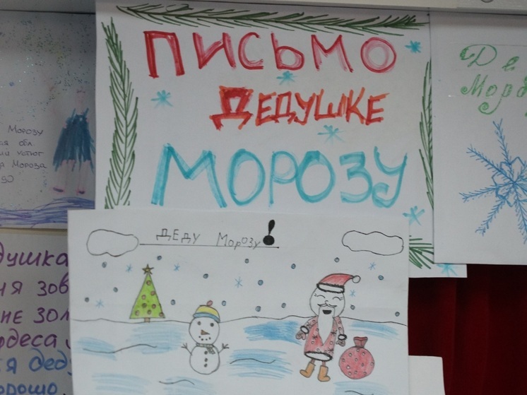 В Новосибирске появился праздничный ящик для писем Деду Морозу