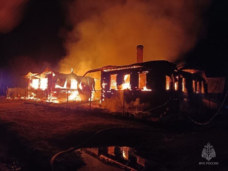 В селе Юринского района сгорело частное хозяйство