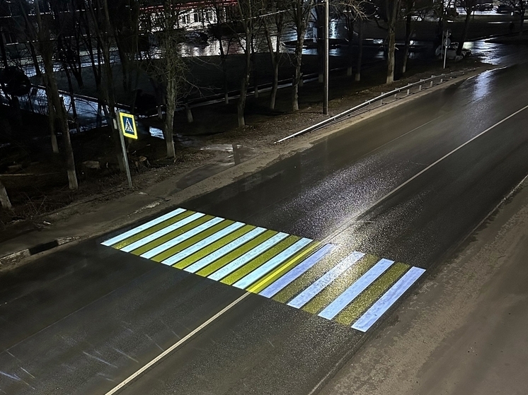 Во Владимирской области будет много проекционных пешеходных переходов