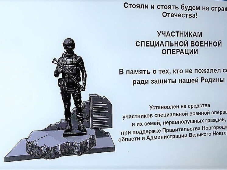 В Великом Новгороде установят памятник ветеранам специальной военной операции