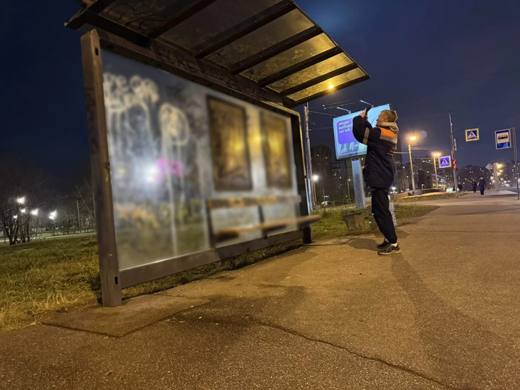 Остановку у «Приморской» в Петербурге начали спасать после атаки вандалов
