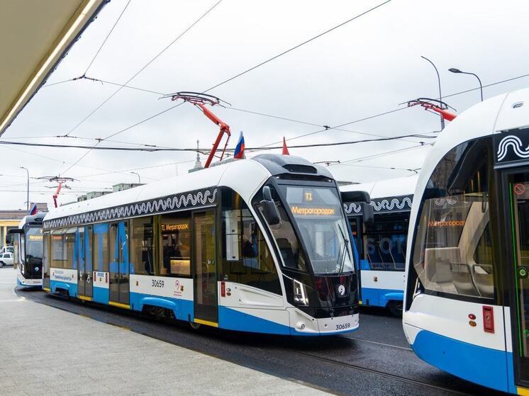 Заммэра Ликсутов: к концу 2026 года парк трамваев Москвы полностью обновится