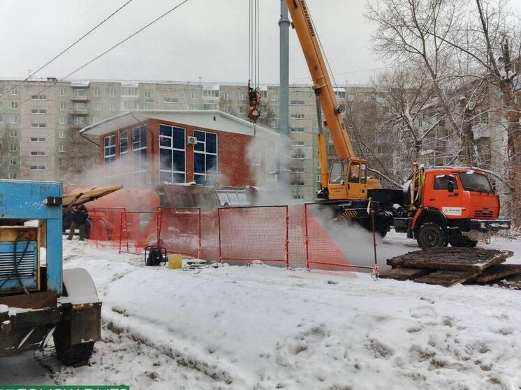 В Томске завершены работы на тепломагистрали на Каштаке