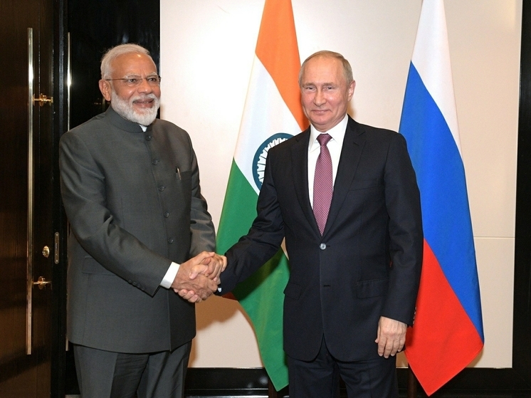 В Индии создали портрет Путина из песка