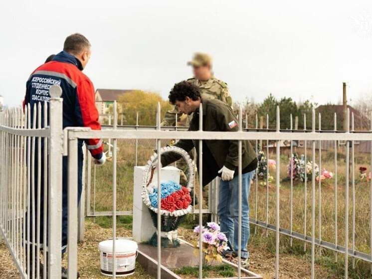 В Геническом округе благоустроили воинские захоронения ко Дню Неизвестного Солдата