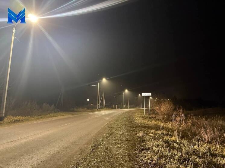 В Калужской области в этом году осветили 34 километра дорог