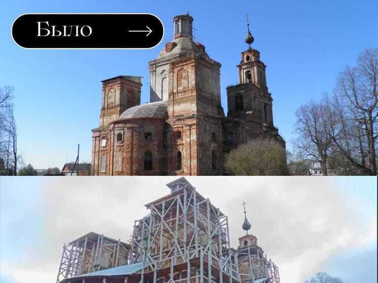 В Калужской области спасли от разрушения древний пятиглавый храм