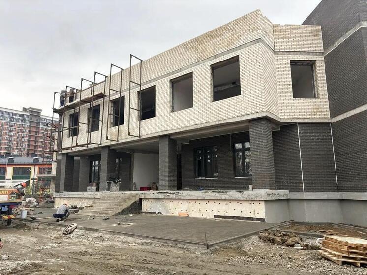 Новый детсад на 250 воспитанников на Западном Обходе в Краснодаре готов на 68%