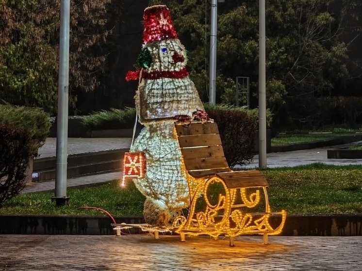 Брянские парки наряжают к Новому году