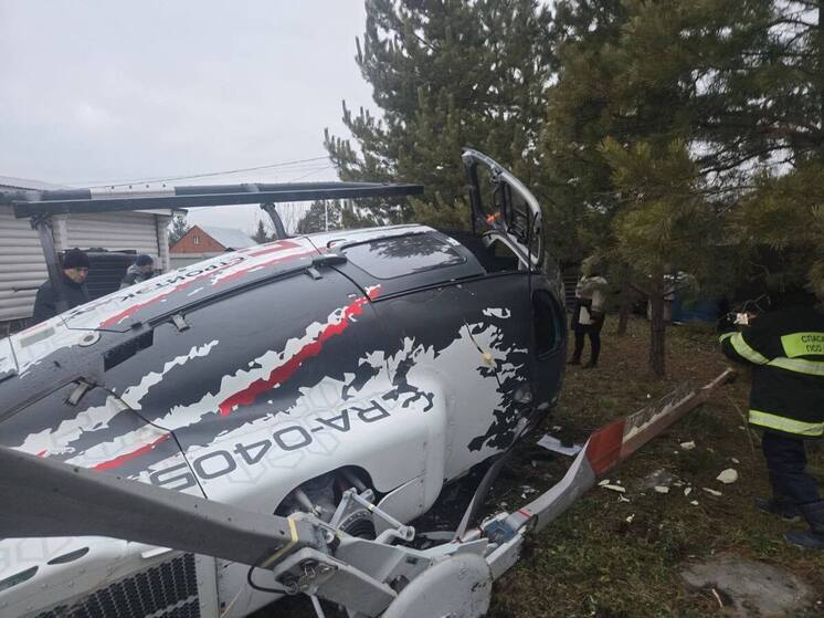 В Уфе один человек пострадал при жесткой посадке частного вертолета