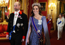 Принцесса Уэльская Кейт поразила всех на официальном банкете в Виндзорском замке, выбрав для выхода самую масштабную и историческую тиару из когда-либо ею надетых — «Восточную диадему» королевы Виктории