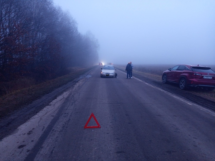 Под Орлом водитель выехал на встречку и столкнулся с другим авто