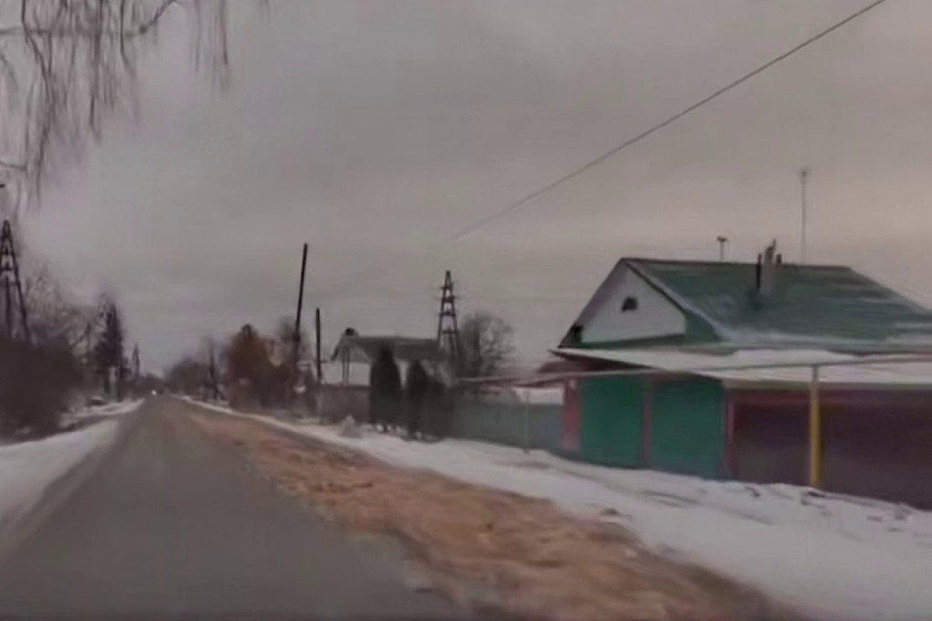 Дорогу завалило куриными тушками в российском городе