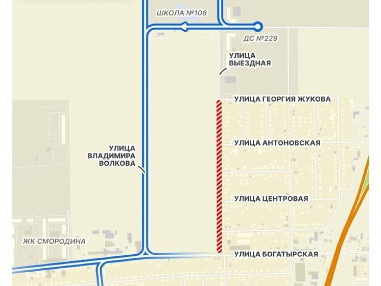 Часть улицы Выездной в Краснодаре перекроют 7 декабря для проведения забега