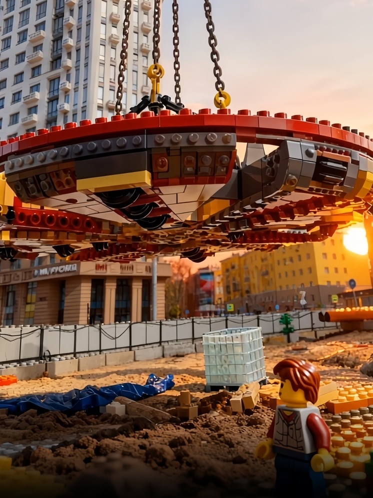 Стадии строительство метро в Нижнем можно посмотреть в стиле LEGO