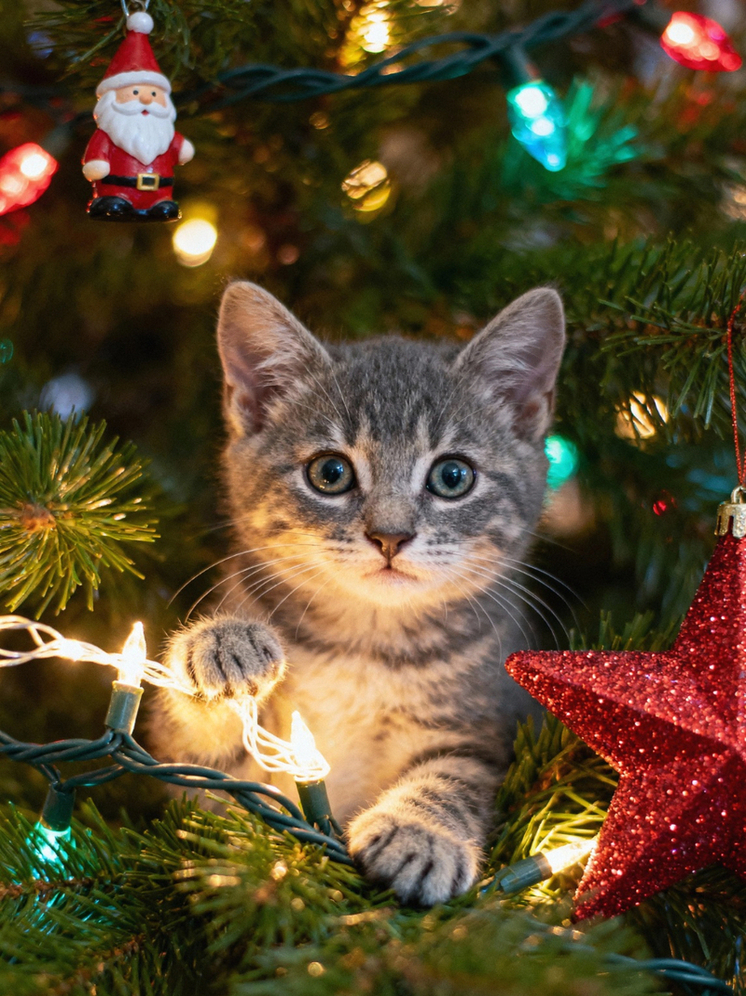 Не только красота, но и риск: тамбовчанам рассказали, какие новогодние украшения опасны для питомцев